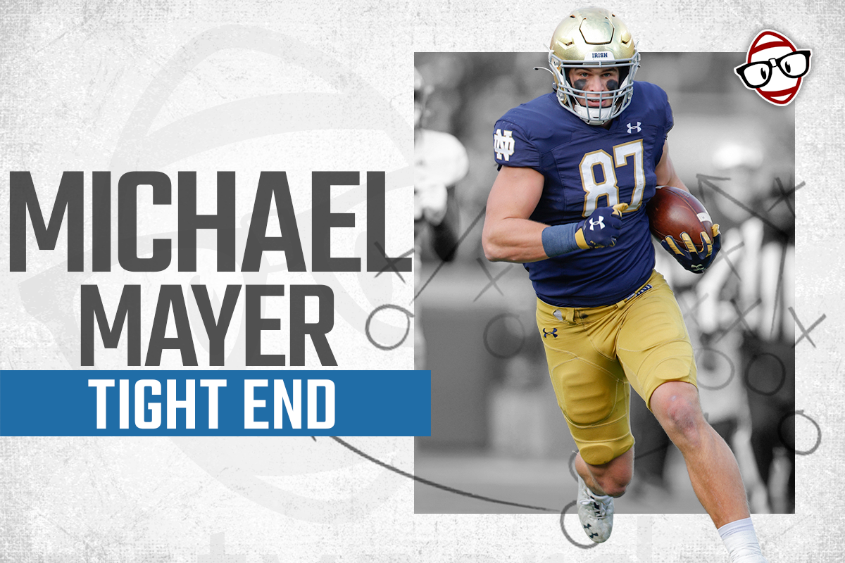 Notre Dame tight end Michael Mayer finishes as a Pro Football