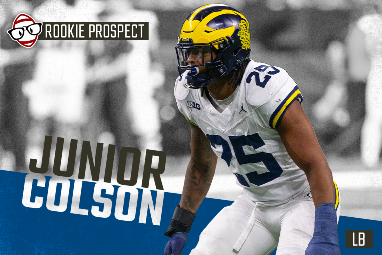 2024 IDP Rookie Profile Junior Colson, LB Dynasty Nerds